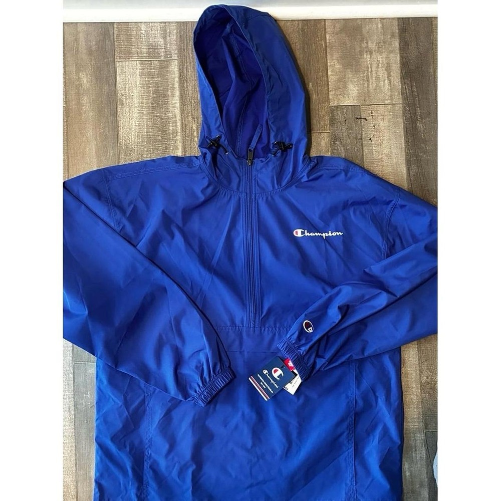Champion‎ Blue Anorak Windbreaker Jacket